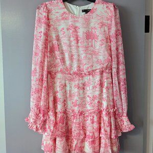 Pink Toile Cocktail Dress